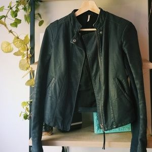 Free people vegan leather jacket
